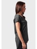 Urban Classics Urban Classics Damen Ladies Long Back Shaped Spray Dye Tee in darkgrey