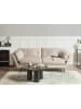Beliani 3-Sitzer Sofa LENVIK in Beige/Schwarz - (W) 210 x (H) 75 x (L) 90 cm