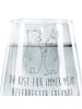 Mr. & Mrs. Panda Glas Bär und Hase Umarmen mit Spruch in Transparent