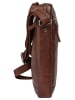 SPIKES & SPARROW Umhängetasche echt Leder in cognac