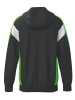 erima Kinder Trainingsjacke mit Kapuze in schwarz/green gecko