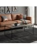 home24 Couchtisch Jalga in Mango / Schwarz
