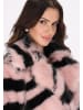 faina Coat in Rosa Schwarz