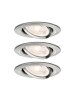 paulmann LED Einbauleuchte Nova GU10 Flat schwenkbar 3x4,9W 3x550lm 230V  2700K Eisen ge
