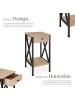 tectake Beistelltisch Dayton 35 x 35 x 70,5 cm, Industrial Holz hell, Eiche Sonoma