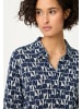 Olsen Bluse Hannah in marine weiß