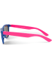 styleBREAKER Nerd Sonnenbrille in Blau-Pink / Blau verspiegelt