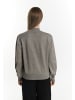 DreiMaster Damen Strickpullover in Grau Melange
