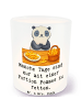 Mr. & Mrs. Panda Glaswindlicht Panda Pommes Gebet mit Spruch in Transparent