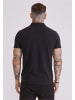 SikSilk Polo Shirt in black