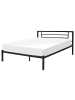 Beliani 2-tlg Doppelbett CUSSET in Schwarz