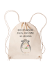 Mr. & Mrs. Panda Stofftasche Chinchilla Blume mit Spruch in Creme