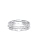 Elli Ring 925 Sterling Silber Rechteck, Ring Set in Silber