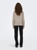 JACQUELINE de YONG Strickpullover Hoher Kragen Langarm in Grau-3