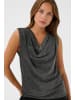 Kaffe Ärmellose Bluse KArikka Regular fit in Silver Metallic Glitter