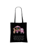 Mr. & Mrs. Panda Tragetasche Osterhase Blumenwagen mit Spruch in Schwarz