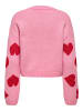 ONLY Pullover 'HAPPIE' Pink