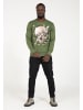 PLUS EIGHTEEN Herren Sweater Mit Print in Grün