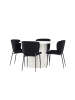 ebuy24 Schwarz 110 x 110 cm