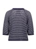 CARTOON Strickpullover mit Rundhalsausschnitt in Dunkelblau/Weiß