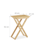 relaxdays Beistelltisch in Natur - (B)40 x (H)52 x (T)31 cm