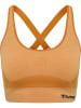 Hummel Hummel Top Hmlclea Yoga Damen Atmungsaktiv Schnelltrocknend Nahtlosen in BLAZING ORANGE/CARROT CURL MELANGE