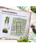 Outsunny Hochbeet mit Rankgitter in Dunkelgrau 61L x 61B x 140H cm