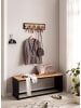 FineBuy Wandgarderobe in Braun / Mango / 60x6x15