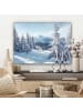 MuchoWow Leinwand bilder Schneelandschaft (BxH)