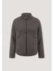 Hessnatur Wollfleece Jacke in dunkles mauve