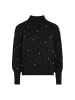 faina Damen Pullover Mit Perlen in SCHWARZ