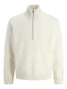 Jack & Jones Pullover JORNORREBRO KNIT HALF ZIP in Weiß