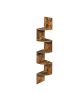 VASAGLE Eckregal Custos in Braun - (B)20 x (H)126 x (T)20 cm