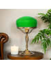 Licht-Erlebnisse Tischlampe (B)21.5 x (L)21.5 x (H)37 cm in Bronze hell glänzend Grün