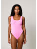 Moda Minx Badeanzug Scrunch Scoop Neck Swimsuit in Candy Pink