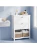 VASAGLE Badschrank in Weiß - (B)60 x (H)80 x (T)30 cm