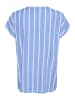 Kaffe Kurzarm-Bluse KAstridy Regular fit in Ultramarine / Chalk Stripe