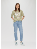 QS T-Shirt kurzarm in Grün