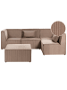 Beliani 7-tlg Modulsofa LEMVIG in Beige linksseitig