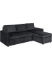 ebuy24 Schlafsofa Sacramento Anthrazit 218 x 155 cm