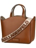 Karl Lagerfeld Handtasche K/Circle SM Perforated in Dark Tan