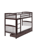 Beliani Hochbett REVIN in Braun - (W) 102 x (H) 150 x (L) 210 cm