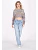 myMo Women Sweater in blue multicolor