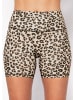 SASSYCLASSY Kurze Sportleggings in Beige
