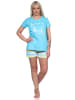 NORMANN Shorty kurzarm Pyjama und - 73806 in hellblau