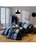 Erwin Müller Fein Biber Bettwäsche in blau-anthrazit-silber