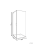 Beliani Duschkabine DARLI in Transparent/Silber - (W) 90 x (H) 185 x (L) 90 cm