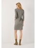 More & More schmales, kariertes 3/4-Arm-Jerseykleid in mini check