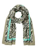 Camel Active Schal mit Allover Print in Grün AOP