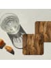 OnlyWow Glasuntersetzer 6er-Set Holz-Optik
